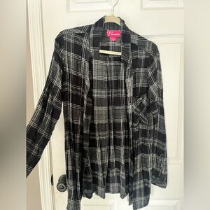 Black and White Plaid Shirt